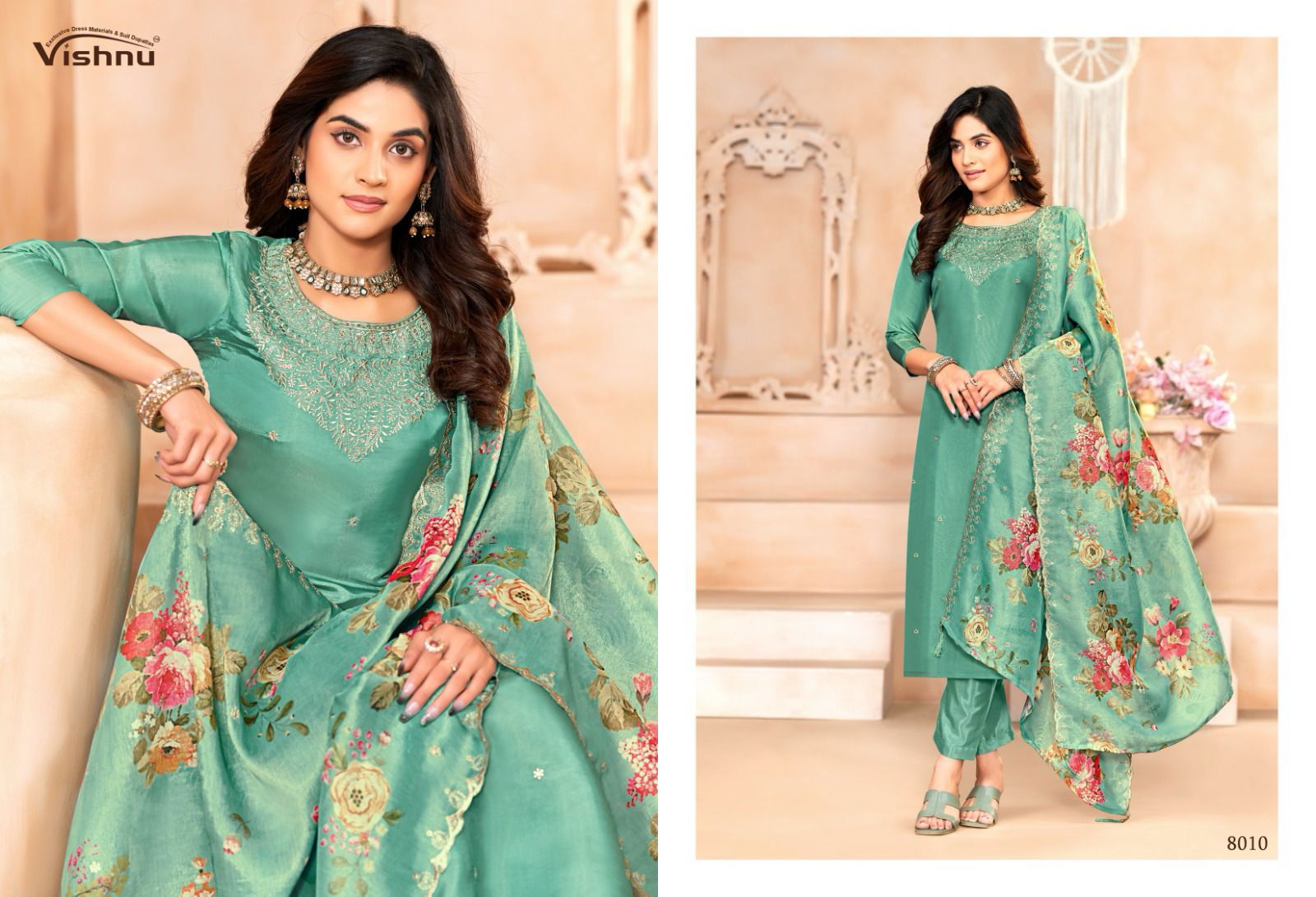 Sajada By Vishnu Shimmer Dress Material Wholesale Market In Surat With Price